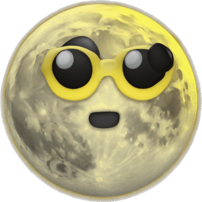 3d yellow crest Moon emoji