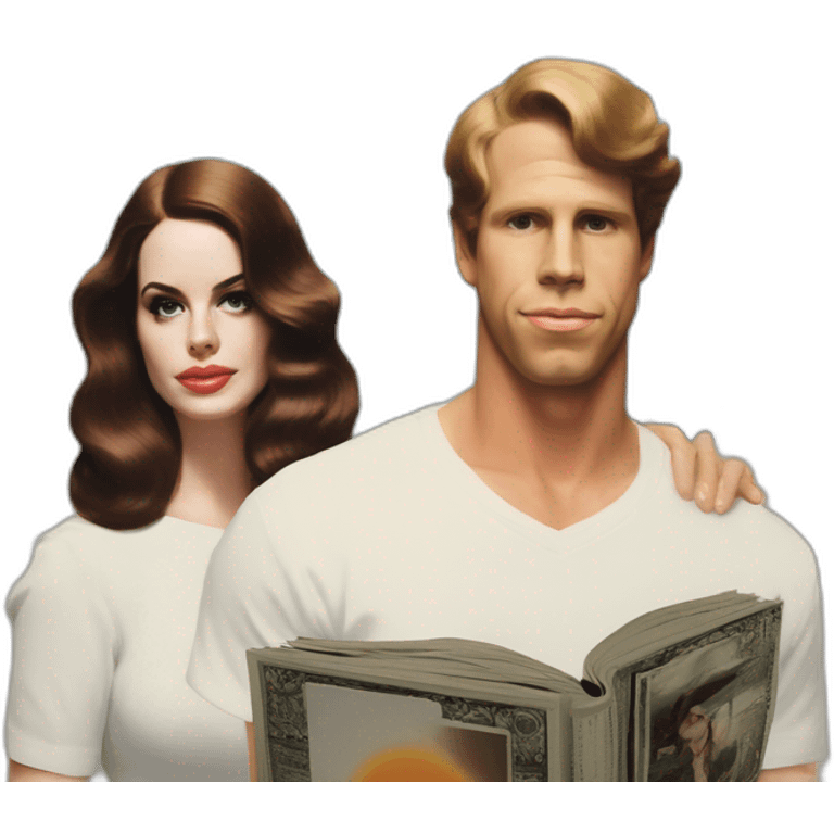 lana del rey norman fucking rockwell album cover emoji