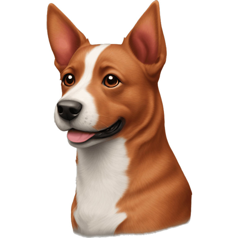 Red Australian cattle dog  emoji