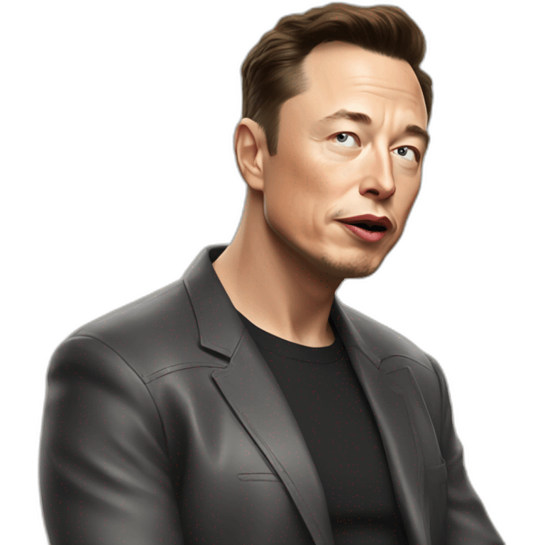 Elon Musk takes a puff emoji