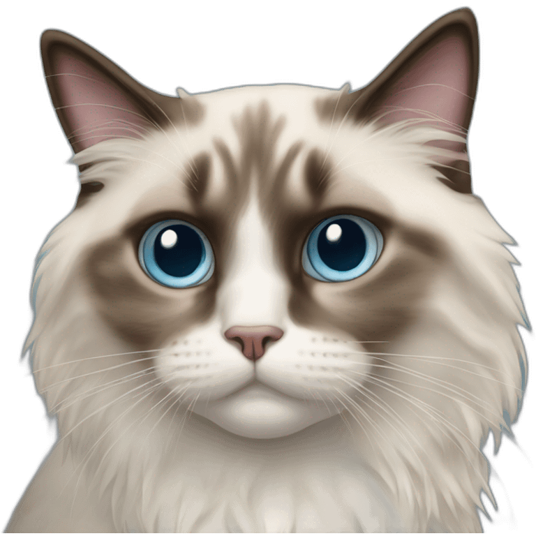 Smelly ragdoll cat emoji