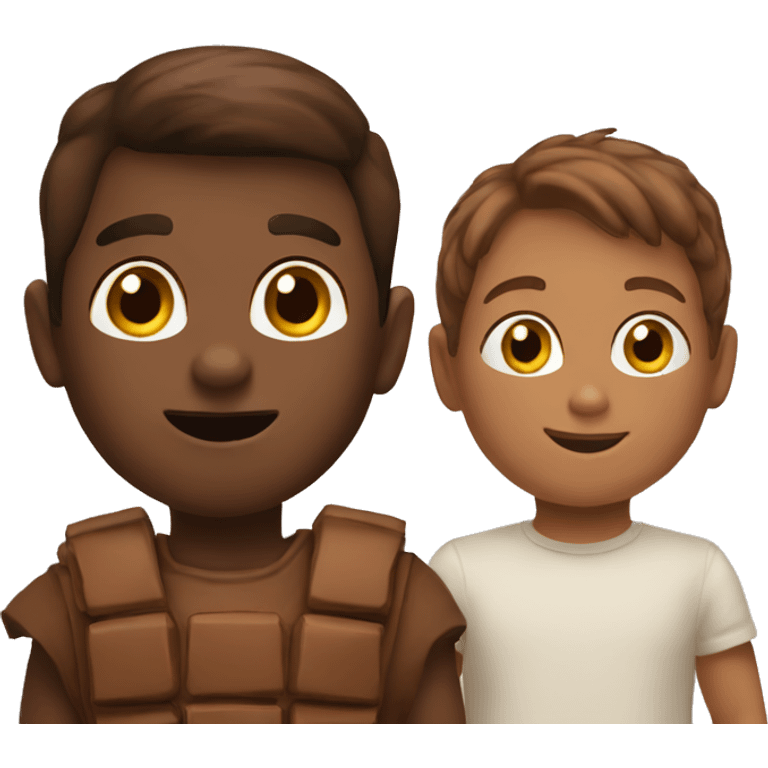 kid and nuttella emoji