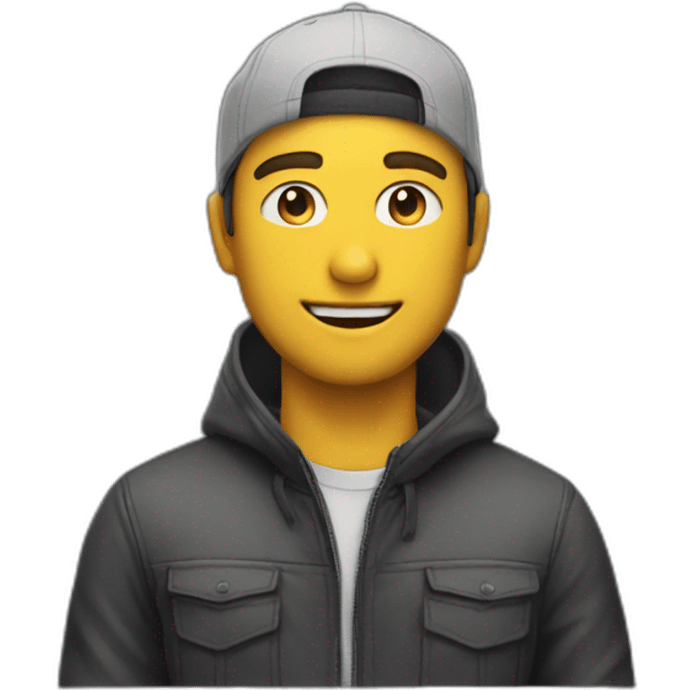 A man wearing APEXX brand clothes emoji