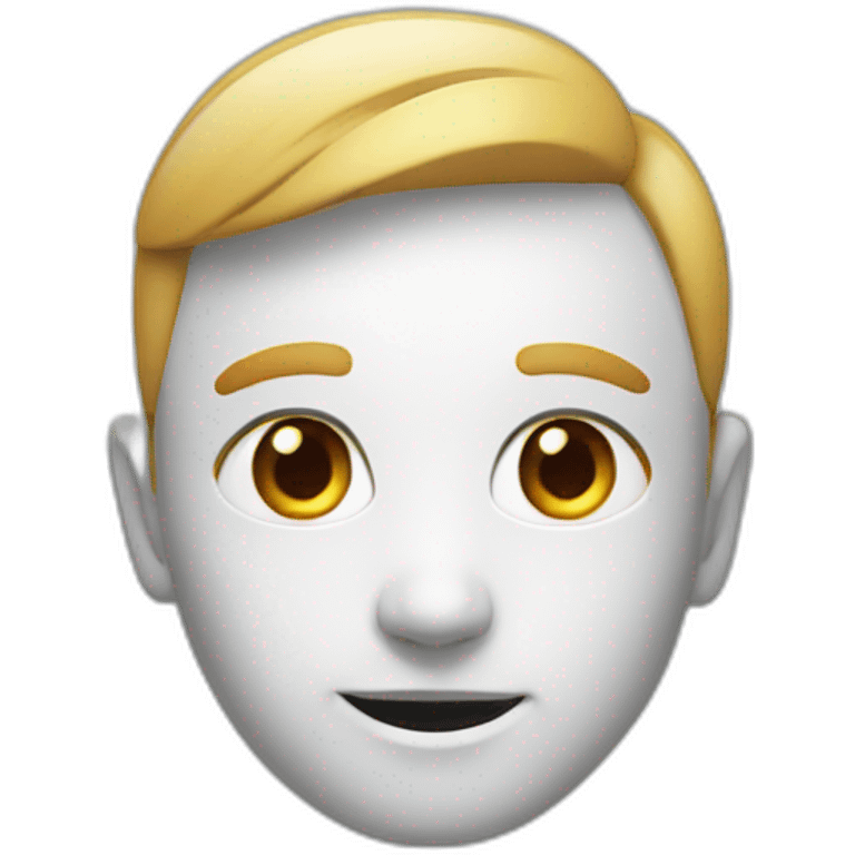 apple vision pro on face emoji