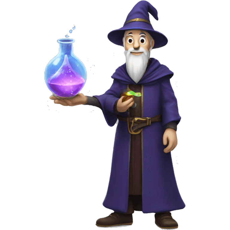 Wizard with potion emoji