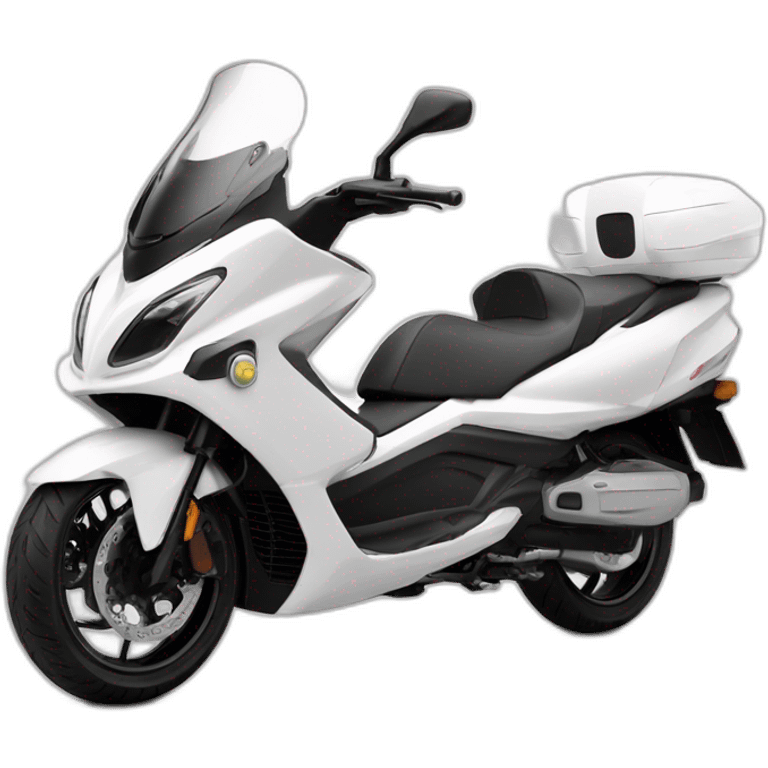 Moto kymco superdink blanca emoji