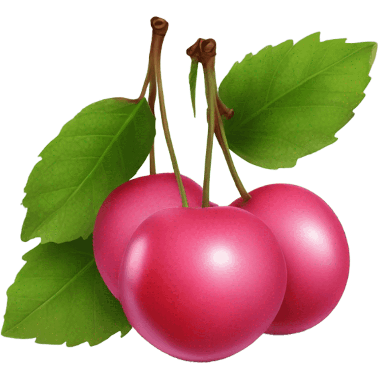 pink cherrys  emoji