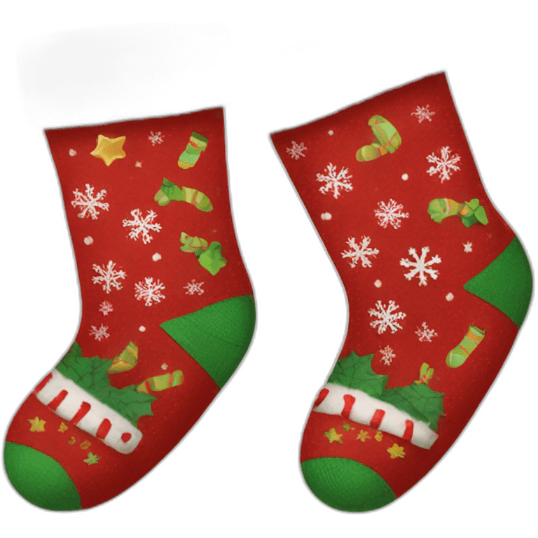 christmas socks emoji