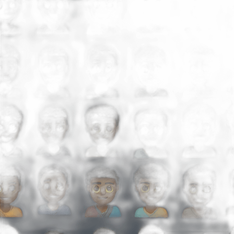 group of black man knitting emoji