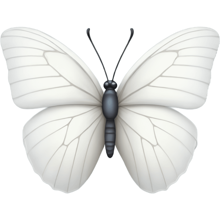 white butterfly  emoji