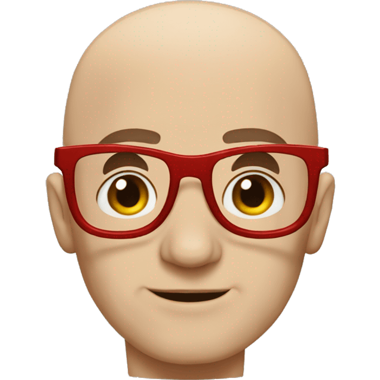 Bald Superman with glasses emoji