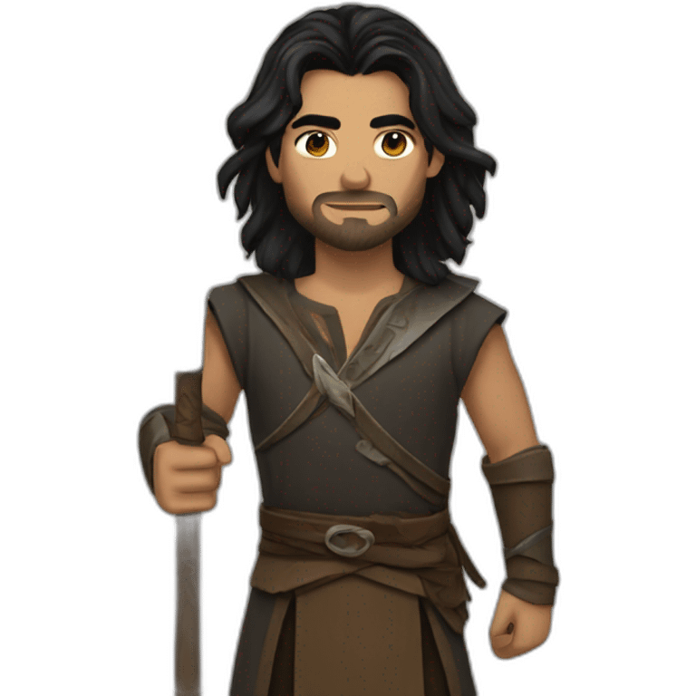 Kaladin with long spear emoji