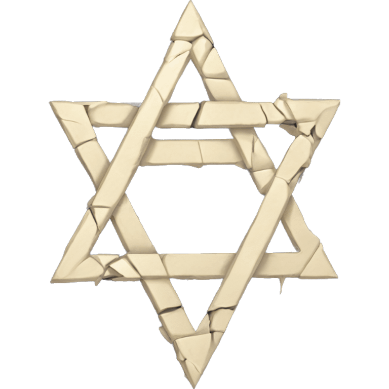  a broken Magen David  emoji