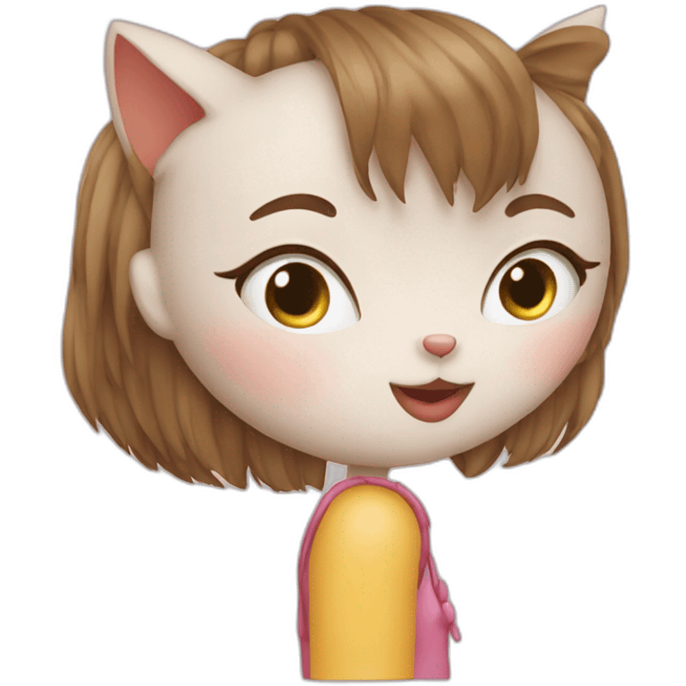 cat kiss girl emoji