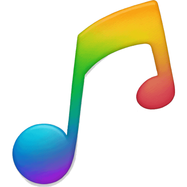 music note rainbow emoji