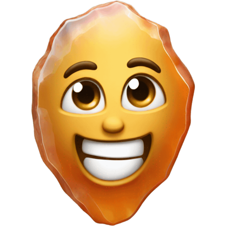 agate with smile emoji