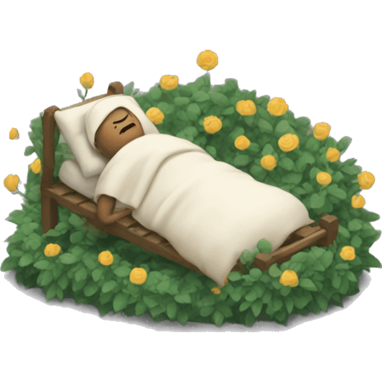 sleeping at the garden emoji