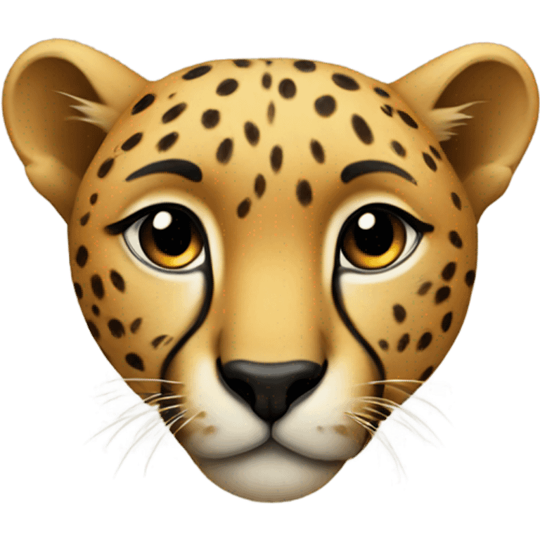 Cheetah heart emoji