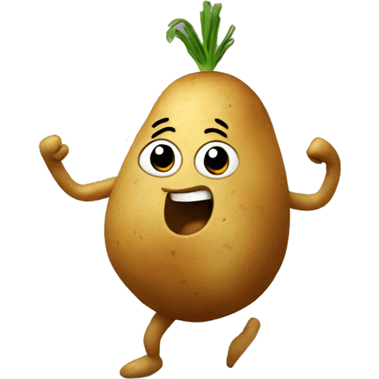 Dancing potato emoji