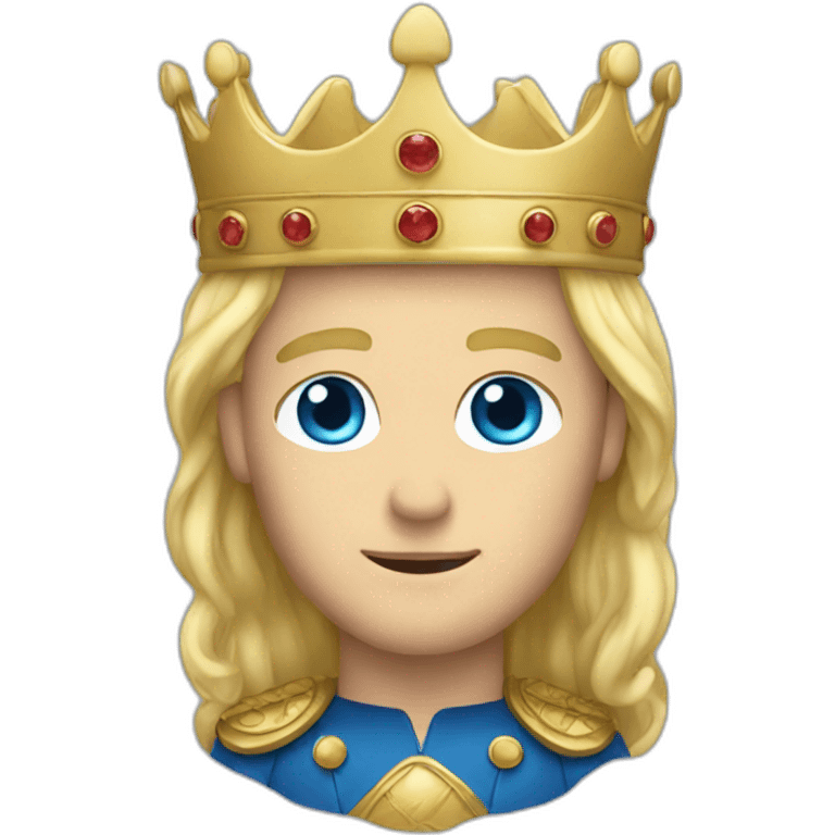 king with blond hair and blue eyes emoji