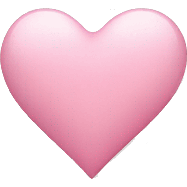 Light pink love heart emoji