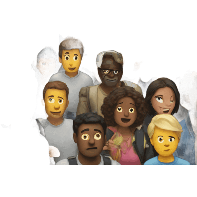 crowded place emoji