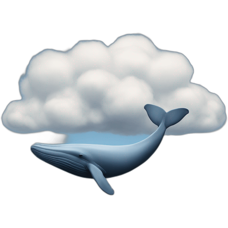 whale in the clouds emoji