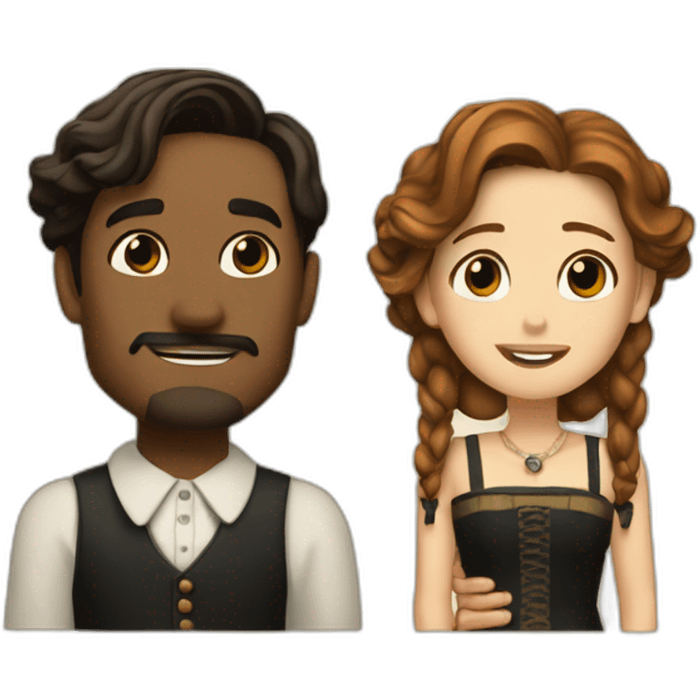 Jack et rose titanic emoji