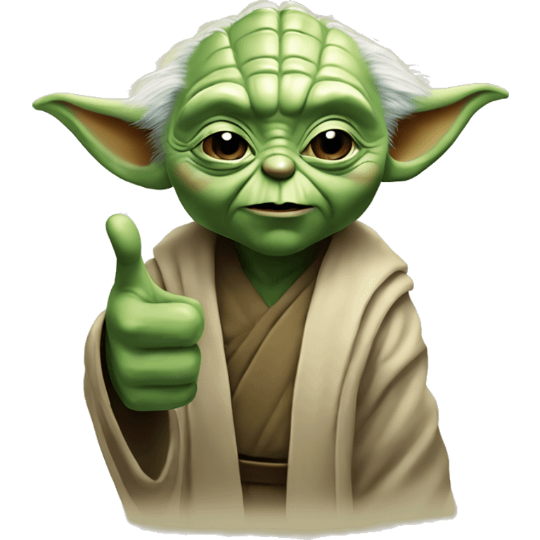 Master Yoda giving a thumbs up emoji