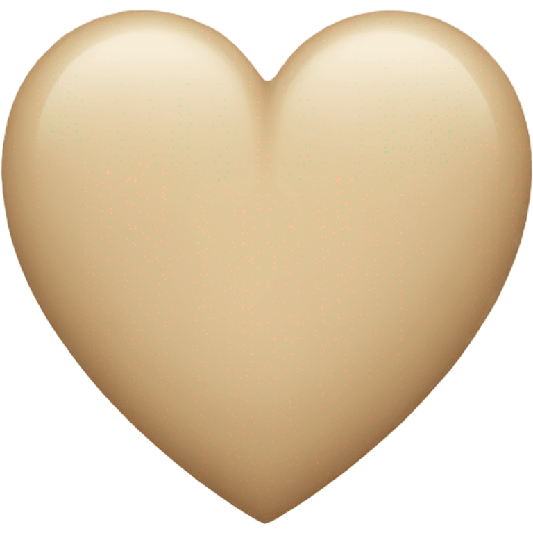 beige heart emoji