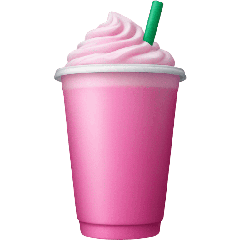 Pink Starbucks drink emoji