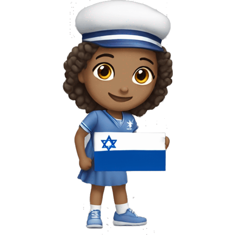 Israeli girl proud for her country  emoji