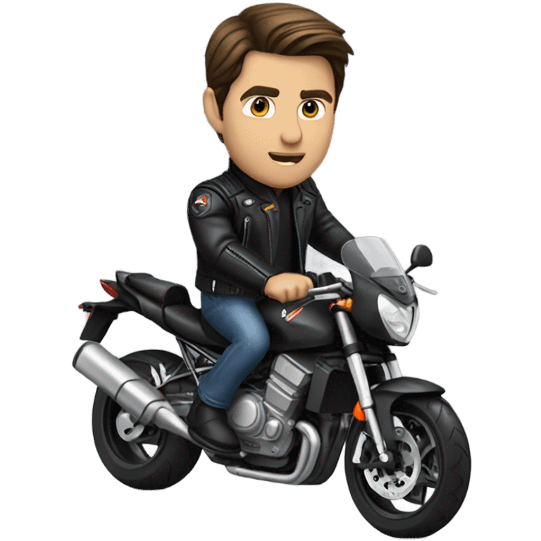 tom cruise riding a motorbike emoji