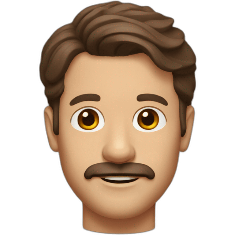 Ted lasso head brown hair emoji