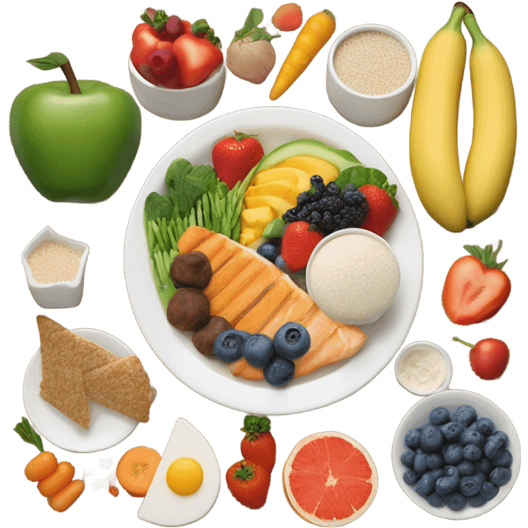 Kids healthy meal  emoji