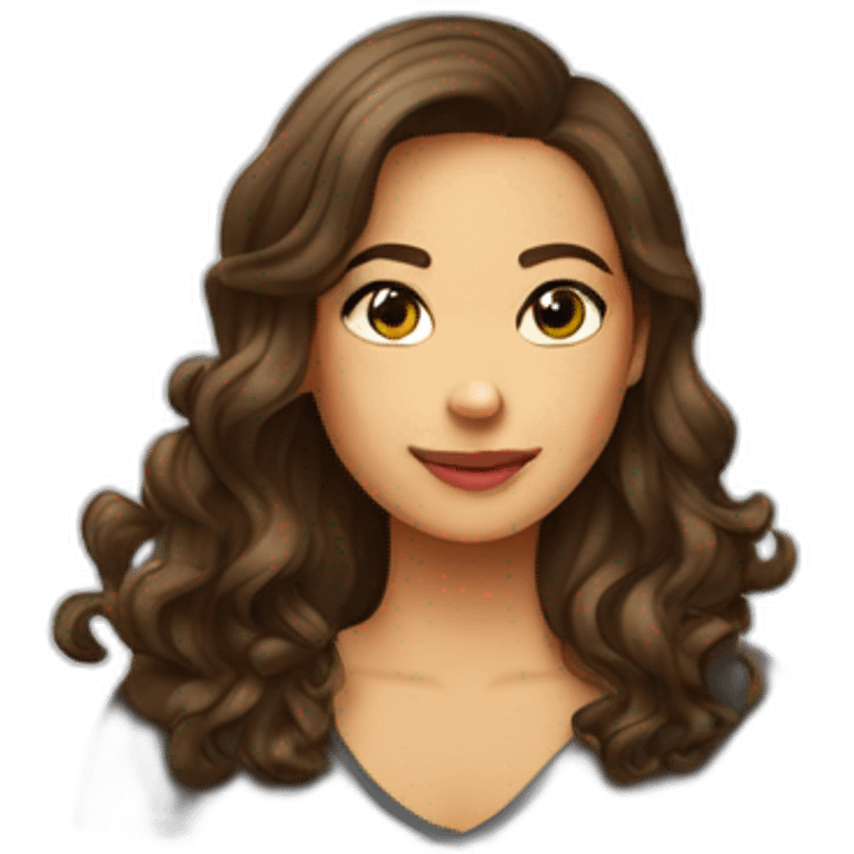 femme-brune-cheveux-boucles-longs-peau-mat emoji