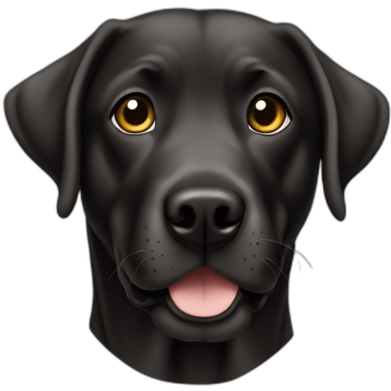 Labrador negro emoji