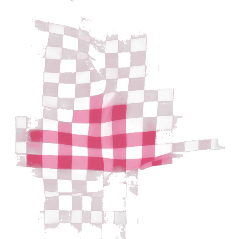 Pink and white plaid blanket emoji