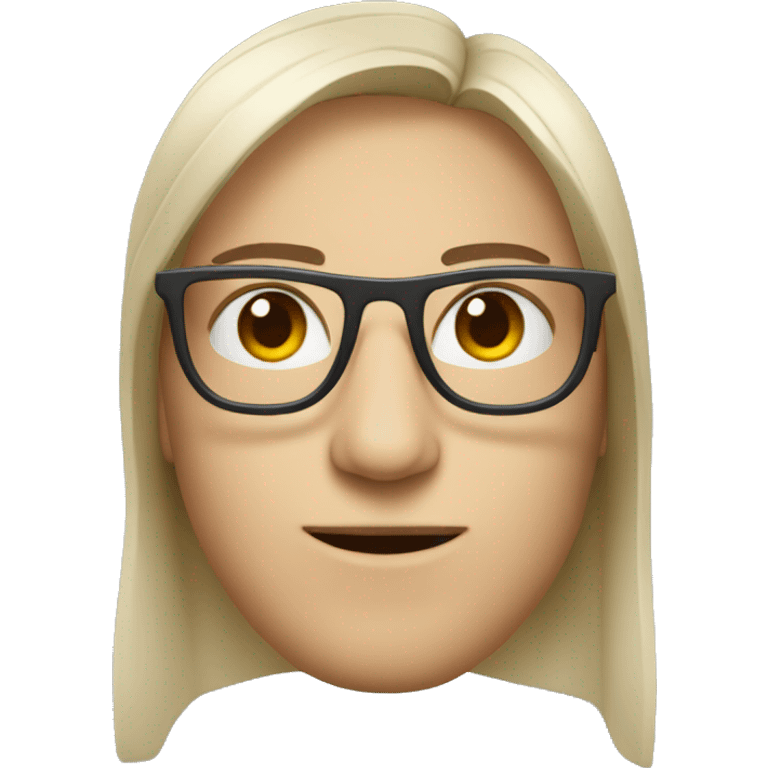 Cara de persona con lentes  emoji