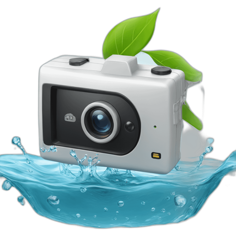 security-ptz-camera-and-small-leaf-floating-on-water-block emoji