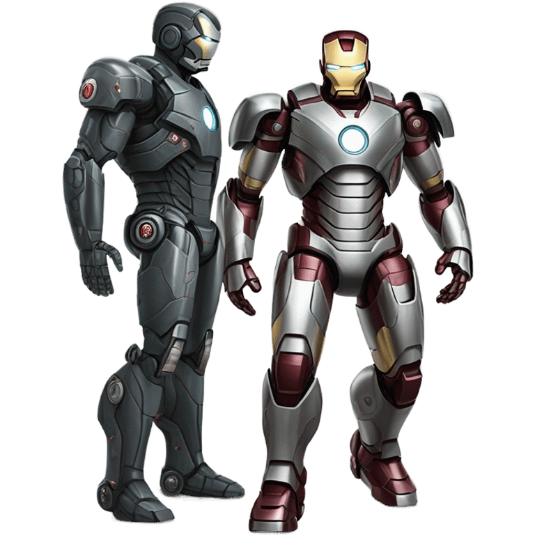 War machine and iron man emoji