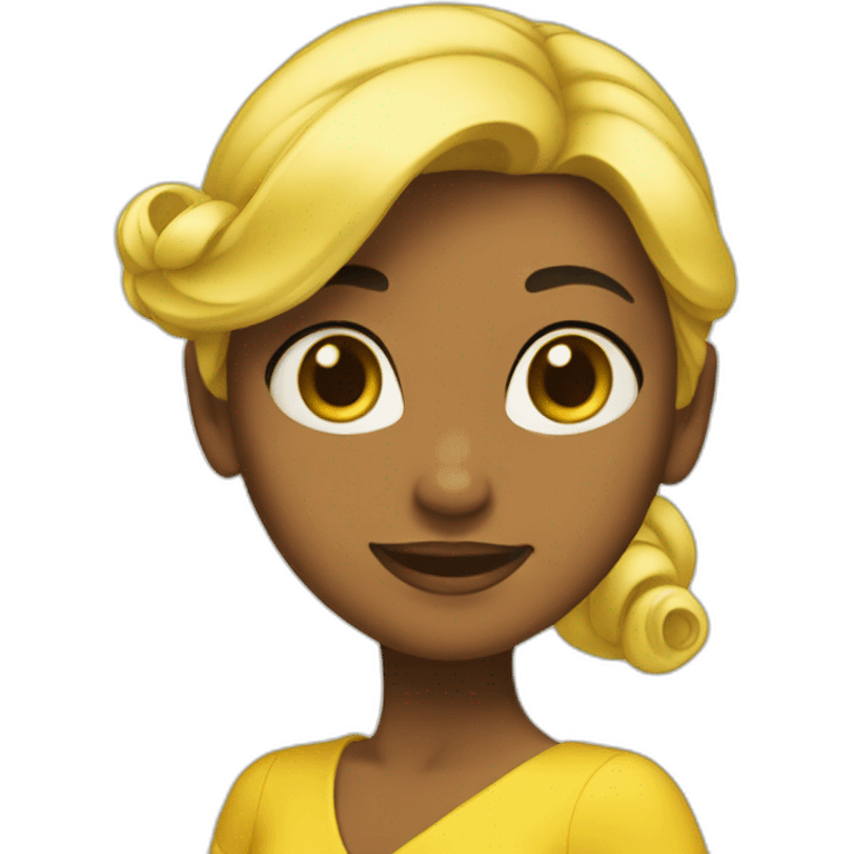 disney yellow dress emoji