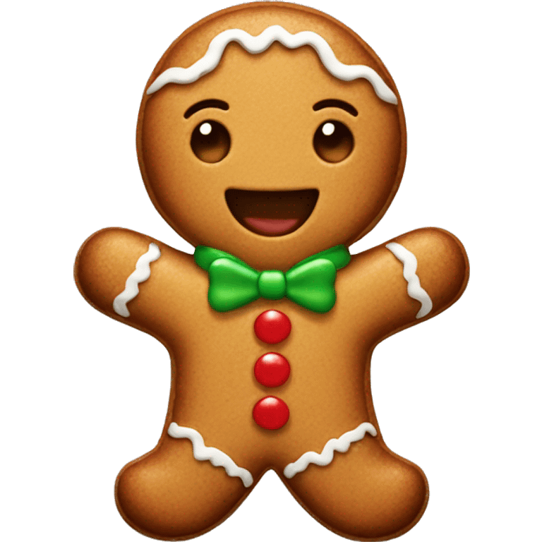 cute gingerbread man emoji