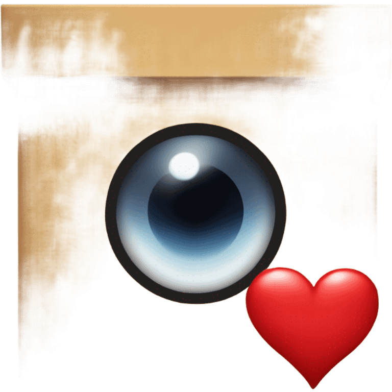 una caja con lentes encima de un corazon  emoji