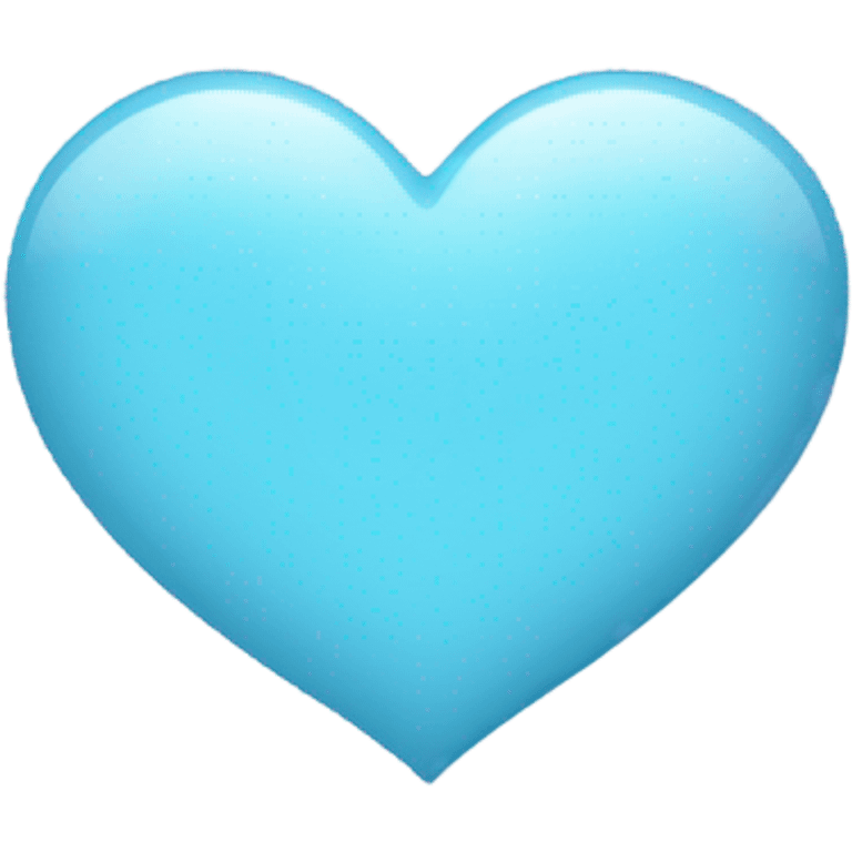 Baby blue heart  emoji