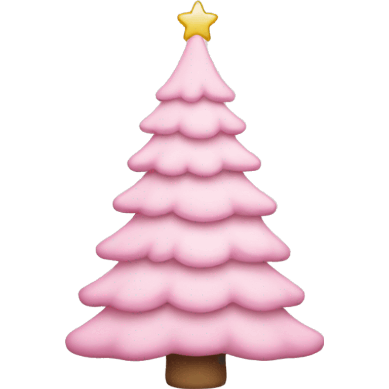 light pink Christmas tree emoji