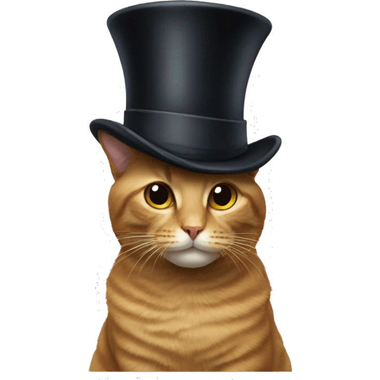 Cat with a top hat  emoji