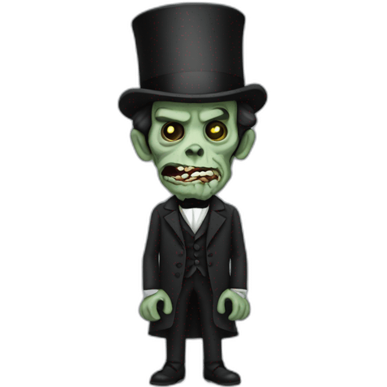 Zombie Abe Lincoln emoji