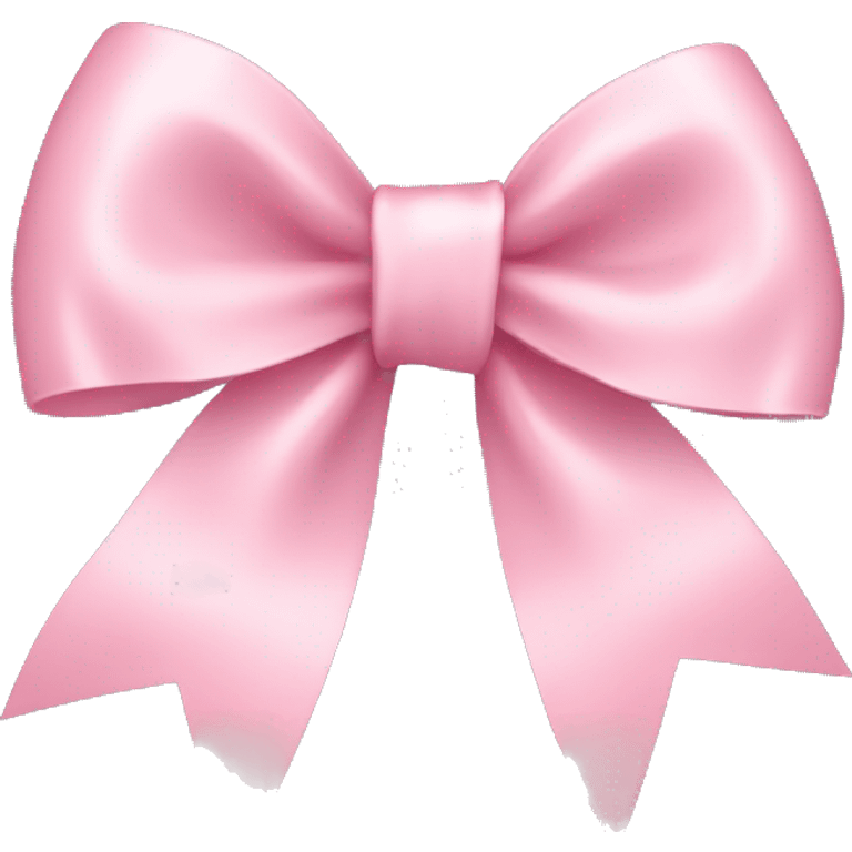 light pink ribbon bow emoji