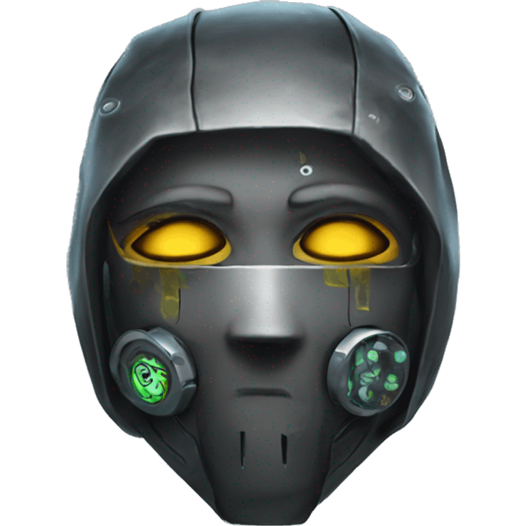 a cyberpunk mask emoji